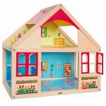 Детска дървена къща за кукли