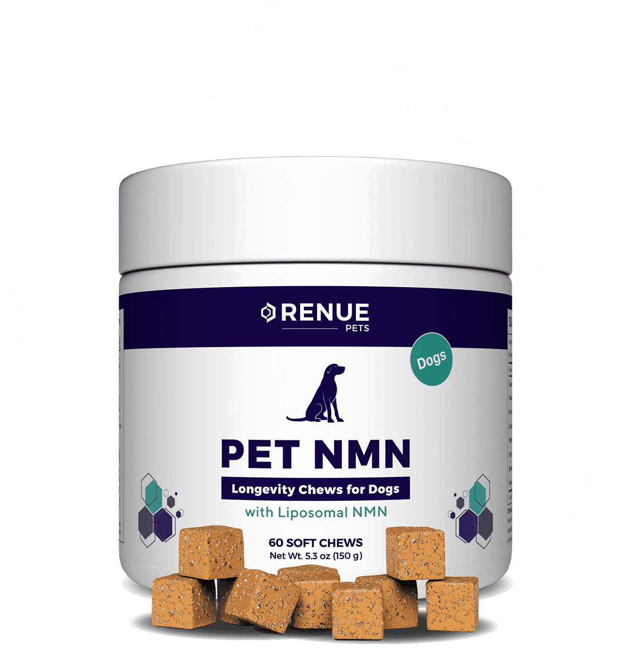 Дъвчащи хапки за кучета с липозомен NMN