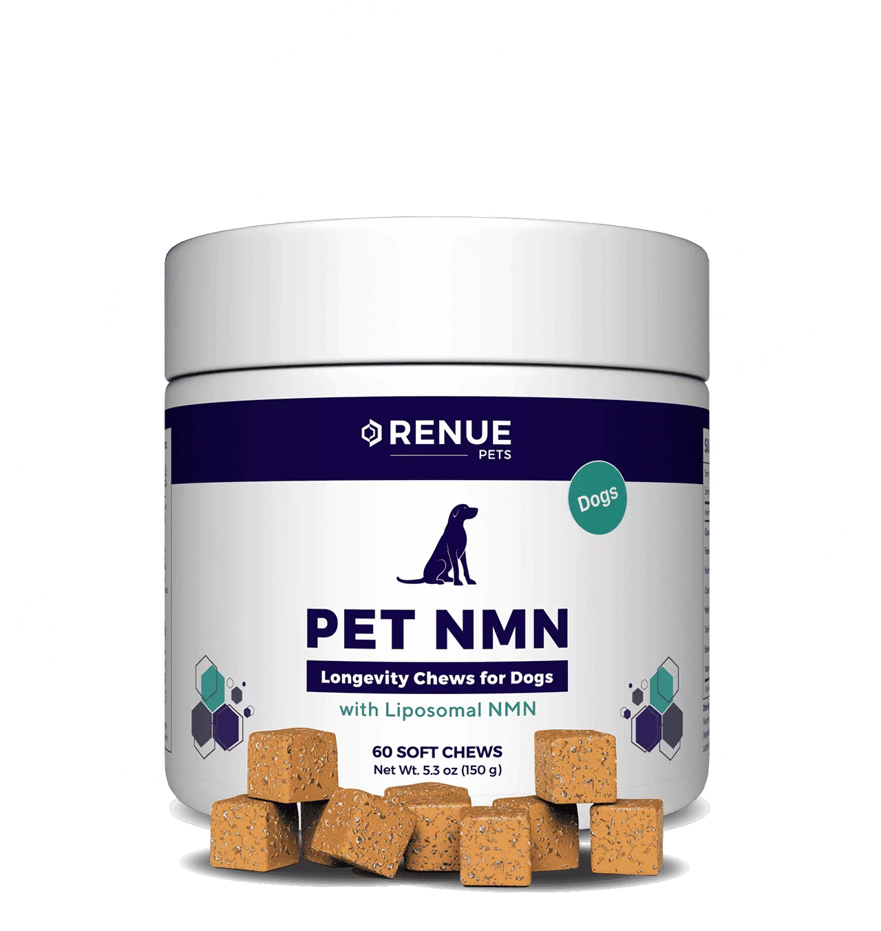 Дъвчащи хапки за кучета с липозомен NMN