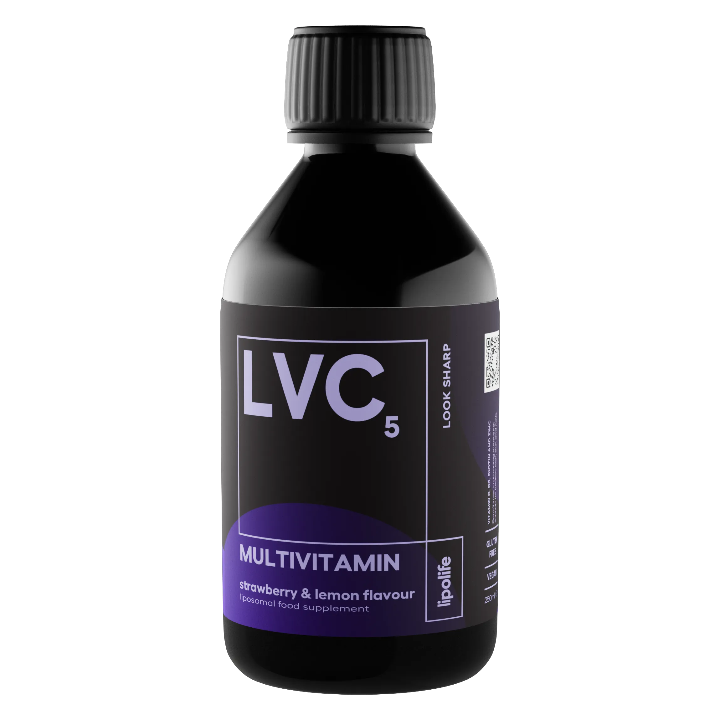 LVC5 - течен и липозомен мултивитамин - ягода и лимон, 240 мл.