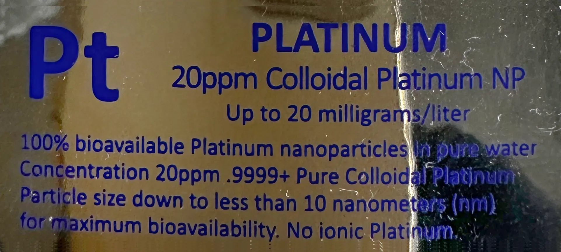 Collidal Platinum - 20ppm, 500ml