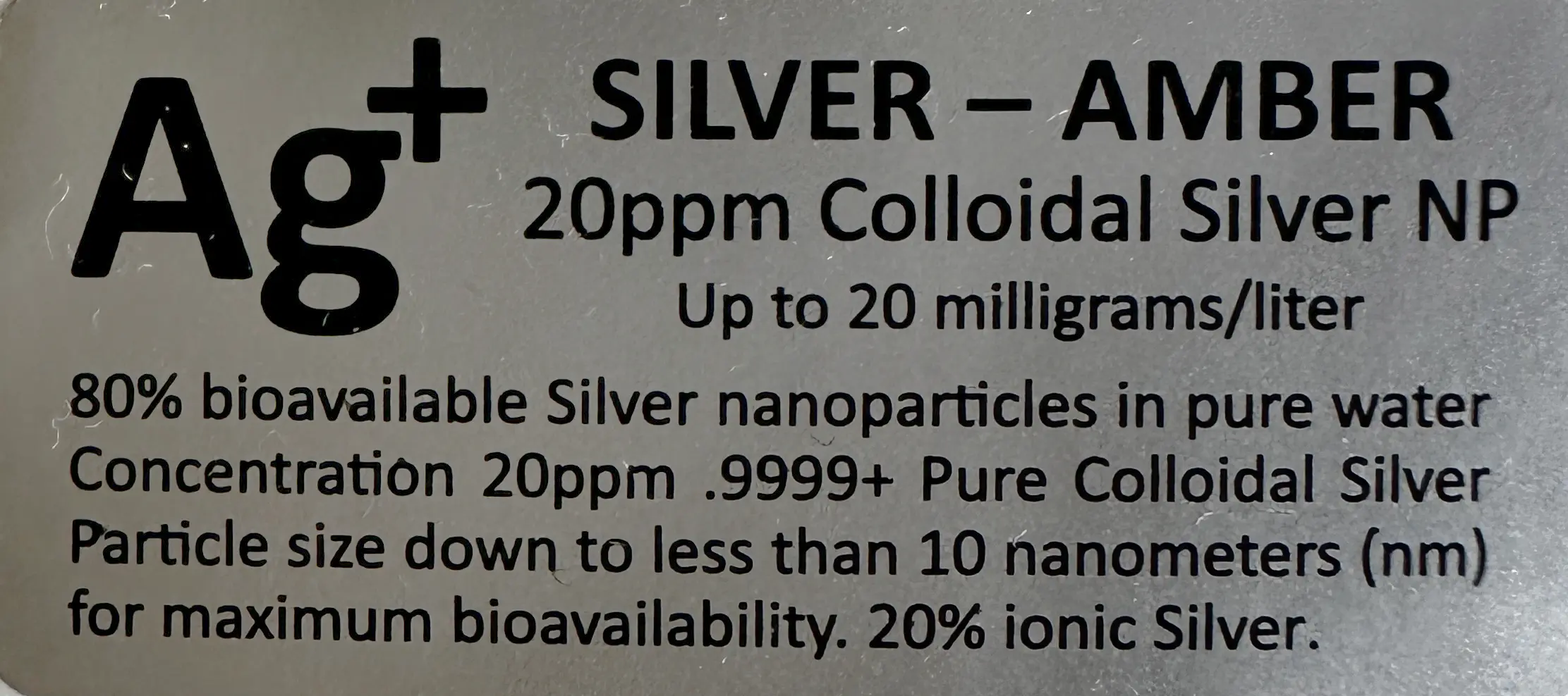 Collidal Silver - 20ppm, 500ml