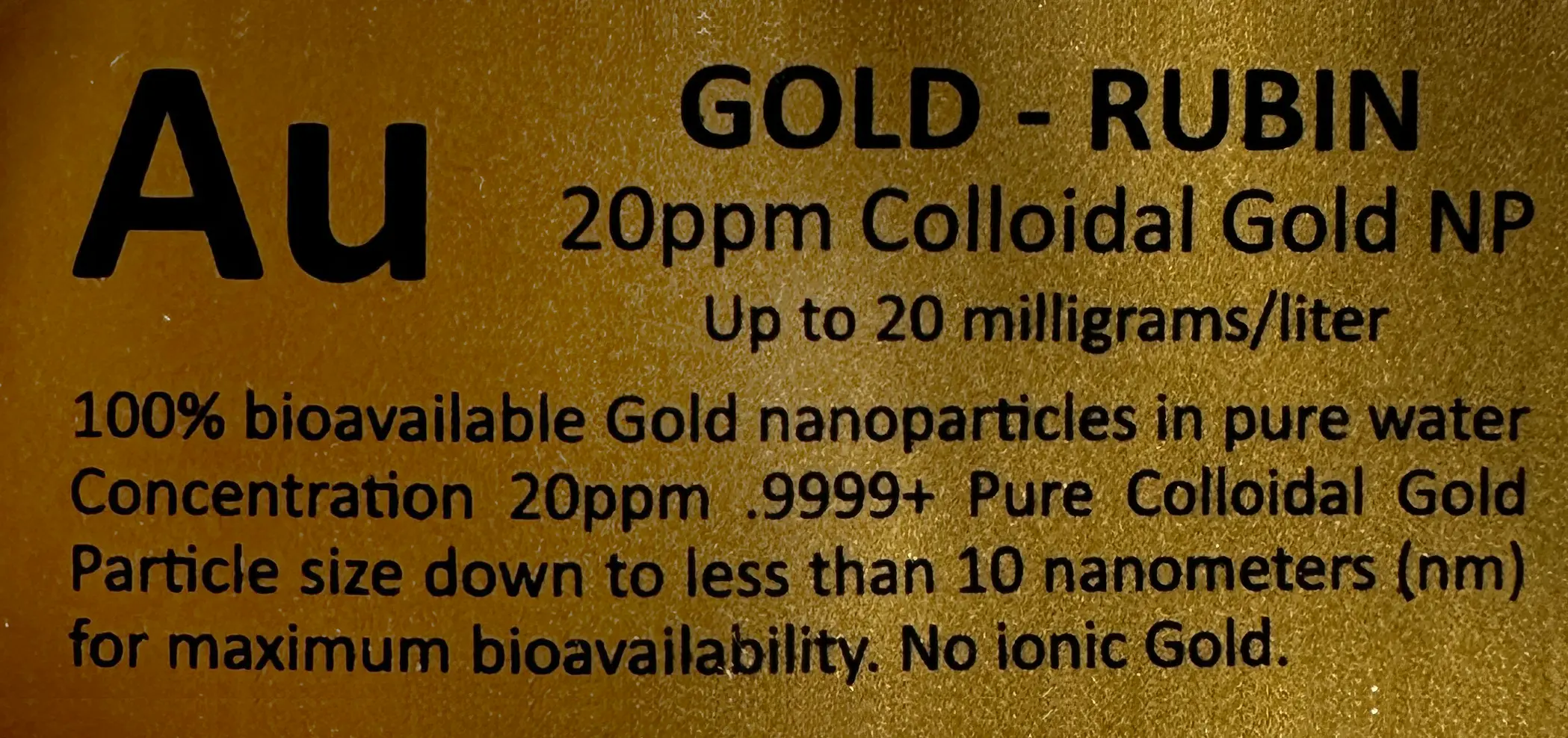 Collidal Gold - 20ppm, 500ml