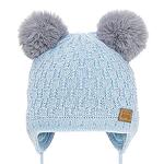 Зимна шапка за бебе момче с два помпона Criss 634007