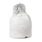 Плетена зимна шапка с пайети 630031
