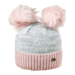 Детска зимна шапка за момиче с два помпона 674040