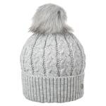 Дамска зимна шапка с плетеници и помпон 670096
