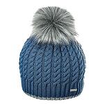 Плетена дамска зимна шапка с помпон 630037