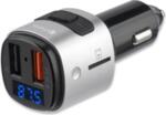 Безжичен Трансмитер за Кола, 4SMARTS FM Transmiter/ Bluetooth/ Fast Charge, Сребрист