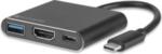 Адаптор с Десктоп Функция, 4SMARTS Converter USB-C to HDMI Dex Station/ Easy Projection, Сив