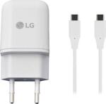 Оригинално Бързо Зарядно за LG 220v Fast Charger USB-C MCS-NO4ER, Бял