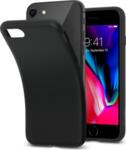 Противоударен Силиконов Калъф за iPhone SE 2020 8/7, SPIGEN Liquid Crystal Case, Черен