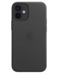 Оригинален Кожен Калъф за APPLE iPhone 12 Mini, Leather Magsafe Case MHKA3, Черен