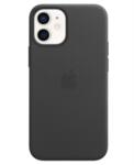 Оригинален Кожен Калъф за APPLE iPhone 12 Mini, Leather Magsafe Case MHKA3, Черен
