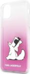 Луксозен Калъф за iPhone 11 Pro, KARL LAGERFELD Choupette Fun Case, Розов