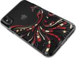 Калъф с Камъни SWAROVSKI за iPhone XS/X, KAVARO Crystal Phoenix Case, Черен