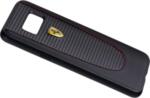Луксозен Кожен Калъф за SAMSUNG S8 Plus, FERRARI Leather/Carbon Case, Черен