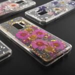 Силиконов Калъф с Цветя за SAMSUNG S9, 4SMARTS Glamour Bouquet Case, Сребро/Розов