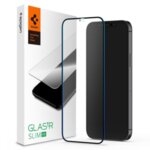Стъклен Протектор за iPhone 12/Pro, SPIGEN Slim HD 5D Glass, Черен