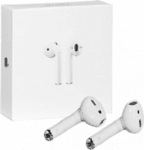 Оригинални Безжични Слушалки за iPhone, APPLE AirPods 2 Handsfree Bluetooth Mv7n2, Бял