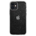 Противоударен Блестящ Калъф за iPhone 12 Mini, SPIGEN Liquid Crystal Glitter Quartz Case, Прозрачен