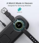 Безжично Зарядно 2в1 за SAMSUNG Watch и Смартфони, CHOETECH Wireless Duo Charger 15W, Черен