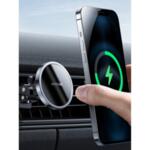 Безжично Зарядно-Стойка за Кола за iPhone 12, JOYROOM Wireless Car Charger 15w, Черен