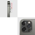 Удароустойчив Протектор за Камерата на iPhone 12 Pro Max, Full Cam Glass, Черен