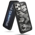 Противоударен Хибриден Калъф за iPhone 12/Pro, RINGKE Fusion X Camouflage Case, Черен