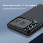 Калъф с Плъзгач за Камера за SAMSUNG S21 FE, NILLKIN CamShield Case, Черен