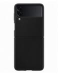 Оригинален Кожен Калъф за SAMSUNG Galaxy Z Flip 3, Leather Case, Черен
