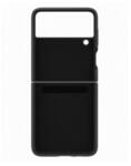 Оригинален Кожен Калъф за SAMSUNG Galaxy Z Flip 3, Leather Case, Черен