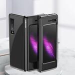 Поликарбонатен Калъф за SAMSUNG Galaxy Z Fold 1, Electroplating Frame Case, Черен