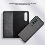 Кожен Калъф 2в1 за SAMSUNG Z Fold 3, GKK Split Leather Case, Кафяв