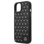 Луксозен Калъф за iPhone 13 Mini, MERCEDES-BENZ Silver Star Case, Черен