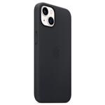 Оригинален Кожен Калъф за APPLE iPhone 13, Leather Magsafe Case MM183, Черен