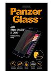 Стъклен Протектор за iPhone SE 2020 8/7, PANZERGlass Antibacterial, Черен