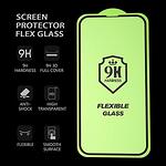 Удароустойчив Протектор за iPhone 14 Plus, BESTSUIT Flexible 5D Glass, Черен