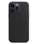 Оригинален Кожен Калъф за iPhone 14 Pro, Leather Magsafe Case MPPG3, Черен
