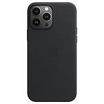 Оригинален Кожен Калъф за iPhone 14 Pro, Leather Magsafe Case MPPG3, Черен