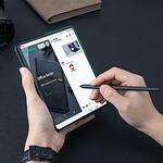 Калъф с S Pen Поставка за SAMSUNG Z Fold 4, NILLKIN Qin Pro Leather Case, Черен