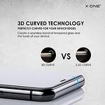 Матов Стъклен Протектор за iPhone 14 Pro Max, X-ONE Matte 5D Glass, Черен