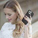 Magsafe Калъф от Естествена Кожа за iPhone 14 Pro Max, iCarer Leather Case, Черен