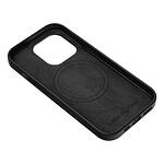 Magsafe Кожен Калъф за iPhone 14, GKK Leather Case, Черен