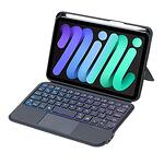 Калъф с Клавиатура за iPad Mini 6 8.3", Touchpad Keyboard Case, Черен