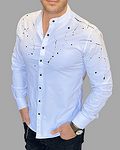 Мъжка риза - Black Rain Militry Collar