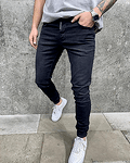 Мъжки изчистени дънки - Dark Grey Simple jeans - A7695