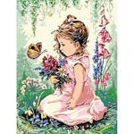 Момиче с пеперуди - Картина по номера - EX 5271
