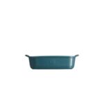 EMILE HENRY Керамична тава "INDIVIDUAL OVEN DISH"- 22х15см - цвят синьо-зелен