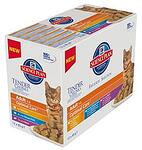 HILLS Science Plan™ Feline Adult Favorite Selection - Колекция от паучове, малки късчета в сос Грейви,  за котки над 1 година, 12 броя